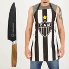 Kit Atlético Mineiro Churrasqueiro Faca e Avental