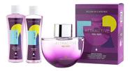 Kit Attractive Pool Party Feminino - Colônia 100ml Hidratante Corporal 100ml E Sabonete Liquido 100ml Água De Cheiro