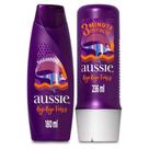 Kit aussie bye bye frizz shampoo 180ml + creme de tratamento 3 minute miracle 236m