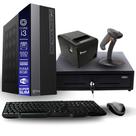 Kit Automação PDV TOB Intel i3 8GB SSD 120GB Win10 Rede S/Fio Teclado Mouse Gaveta Dinheiro Impressora Térmica Leitor Código de Barras