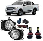 Kit auxiliar chevrolet s10 2017 18 19 2020 super branca led