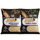 Kit aveia em flocos grossos 1 kg + farelo de aveia fina integral 1 kg - kit com 2 kg
