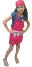 kit avental infantil com touca bandana