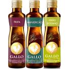Kit Azeite Gallo Trufa Limão Siciliano e Manjericão 250ml