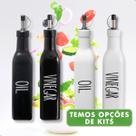 Kit Azeiteiro e Vinagreiro Vidro 290ml Garrafa Bico Dosador Kit Azeiteiro e Vinagreiro Vidro 290ml Garrafa Bico Dosador