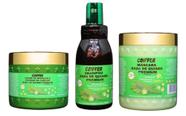 Kit Babá de Quiabo Coiffer 3itens Hidrata Nutri e Reestrutura Desembarca 20x mais