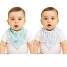 Kit Babador Bandana Bebê Com 2 Pçs Planetas Azul Papi