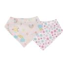 Kit Babador Bandana Bebê Com 2 Pçs Solzinho Rosa Papi