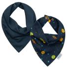 Kit babador bandana impermeável - Foguete azul