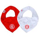 Kit Babador Bandana Internacional Vermelho e Branco Oficial Kit Babador Bandana Internacional Vermelho e Branco Oficial