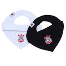 Kit Babador Bandana Preto e Branco Corinthians Oficial