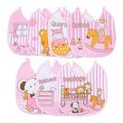 Kit Babador Bebê Impermeável Semaninha Algodão 7 Unidades Papi Rosa