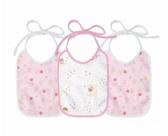 Kit Babador Felpudo E Plastificado Rosa 25x19cm 3 Un Papi
