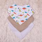 Kit Babador Impermeável para Bebê 3 pcs