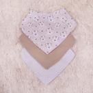 Kit Babador para Bebê Menino 3 peças Estampado Impermeável