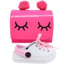 Kit Babuche E Bolsa Menina Infantil Macia Moderna Confortavel Delicado Leve Versatil Estilosa