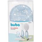 Kit BABY C/ESTOJO Lixa Tesoura Cortador Pente Escova Buba