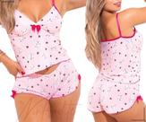Kit Baby Doll Feminino Atacado C/2 Peças Baby Doll Curto
