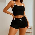 Kit Baby Doll Pijama Feminino Short Sexy de Dormir com Renda Sensual para Noite Verão