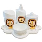 Kit Baby Higiene 3 Leãozinhos c/bandeja nuvem COLORIDA Kit Baby Higiene 3 Leãozinhos c/bandeja nuvem COLORIDA