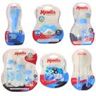 Kit baby mamadeira + chuquinha chupeta e outros azul