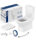 Kit Bacia C/ Caixa 3/6 Lts+compl Instalacao+assento Pp Soft Close Boss Branco - Roca Louça