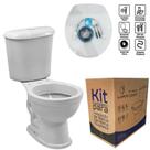 Kit Bacia com Caixa Acoplada + Acessórios Luzarte Évora Branco