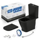 Kit Bacia com Caixa, Assento Termofixo com Queda Amortecida e Complementos de Instalação Gap Roca Kit Bacia com Caixa, Assento Termofixo com Queda Amortecida e Complementos de Instalação Gap Roca