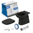 Kit Bacia Convencional, Assento Termofixo com Queda Amortecida e Complementos e Instalação Debba Cla Kit Bacia Convencional, Assento Termofixo com Queda Amortecida e Complementos e Instalação Debba Cla