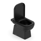 Kit Bacia Convencional com Assento Termofixo Elite Celite Preto/Matte Black