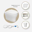 Kit bacia convencional level total clean branco kp 8510 17 deca
