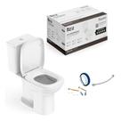 Kit Bacia Debba Square Bacia C/ Caixa Acoplada + Acessórios De Instalação + Assento Soft Close - Roca Louças Kit Bacia Debba Square Bacia C/ Caixa Acoplada + Acessórios De Instalação + Assento Soft Close - Roca Louças