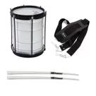 Kit Bacurinha 8 Pol 30cm Alumisteel Batuka 8x30 Talabarte Baqueta Kit Bacurinha 8 Pol 30cm Alumisteel Batuka 8x30 Talabarte Baqueta