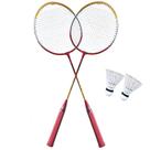 Kit Badminton Lorben 2 Raquetes e Petecas lazer Completo Kit Badminton Lorben 2 Raquetes e Petecas lazer Completo