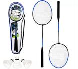 Kit Badminton Tenis 2 Raquetes + 3 Petecas + Bolsa Com Zíper Esporte Kit Badminton Tenis 2 Raquetes + 3 Petecas + Bolsa Com Zíper Esporte