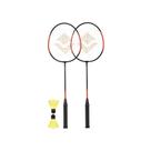 Kit Badminton Vollo Completo com 2 Raquetes e 2 Petecas