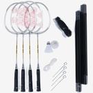 Kit Badminton Yonex GR-303 com 4 Raquetes Rede e 2 Petecas Kit Badminton Yonex GR-303 com 4 Raquetes Rede e 2 Petecas