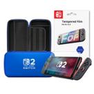 Kit Bag Estojo Case Resistente com Zíper Ns2 e Película Vidro Temperado 9H para Nintendo Switch 2 Kit Bag Estojo Case Resistente com Zíper Ns2 e Película Vidro Temperado 9H para Nintendo Switch 2