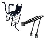 Kit Bagageiro Al-247 E Cadeirinha Bicicleta Al-17 Aro 26a29