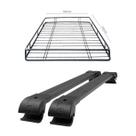 Kit Bagageiro Maleiro Gradeado 100 X 150 + Travessa De Teto