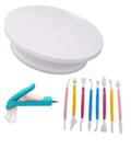 Kit Bailarina Giratória Com Caneta Confeiteiro e 8 Estecas