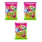 Kit Bala de Goma Azeda Bolix Sabores Sortidos com 3 Un. 500g