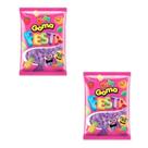 Kit Bala de Goma com 2 Sacos de 500g Sabor Uva para Festa