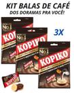 Kit bala kopiko cappuccino doramas coreanos com 3 pacotes