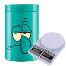Kit Balança de Cozinha Até 10 kg + Pote de Mantimentos Lula Molusco