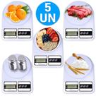 Kit Balança De Cozinha Digital 10Kg Culinária Dieta Confeitaria Pesar Alimentos - 1 - 3 - 5 Unidades