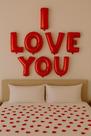 Kit Balão Metalizado I LOVE YOU” 40 cm Vermelho Kit Balão Metalizado I LOVE YOU” 40 cm Vermelho