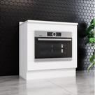 Kit Balcão Forno Henn 80 Cm Com Cooktop Henn 80 Cm Branco/calcare