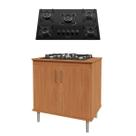 Kit Balcão para Cooktop 0,80m Turim com Cooktop 5 Bocas Essencial Itatiaia Incluso Kit Balcão para Cooktop 0,80m Turim com Cooktop 5 Bocas Essencial Itatiaia Incluso