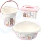 Kit Balde ,Bacia e Caixa Organizadora Bichinhos Rosa - plasutil Kit Balde ,Bacia e Caixa Organizadora Bichinhos Rosa - plasutil